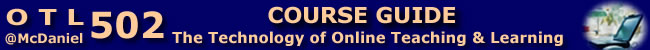 title bar: Course Guide