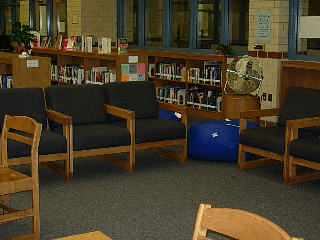 Chairs in the RHS media center.
