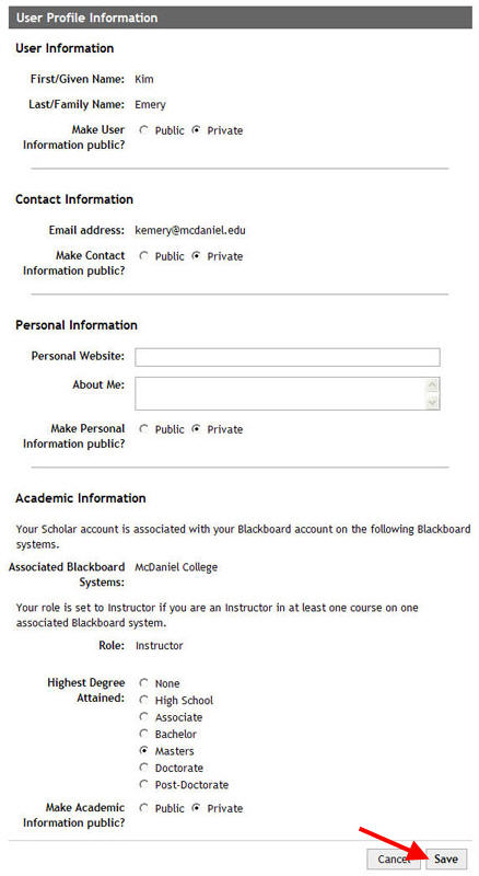 User Profile