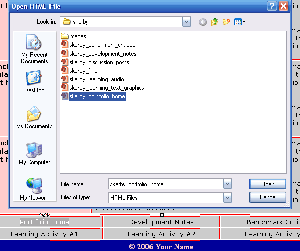 select link box