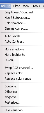 adjust drop down menu