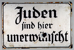 No Jews sign