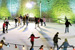 Photo: people ice-skating outside the Tower of London