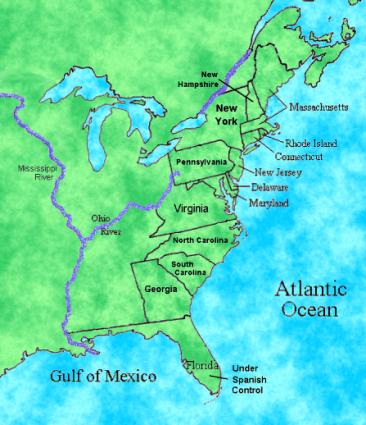 Map of the US