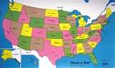 map of the United States on ... 