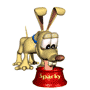 Cartoon Dog Drinking